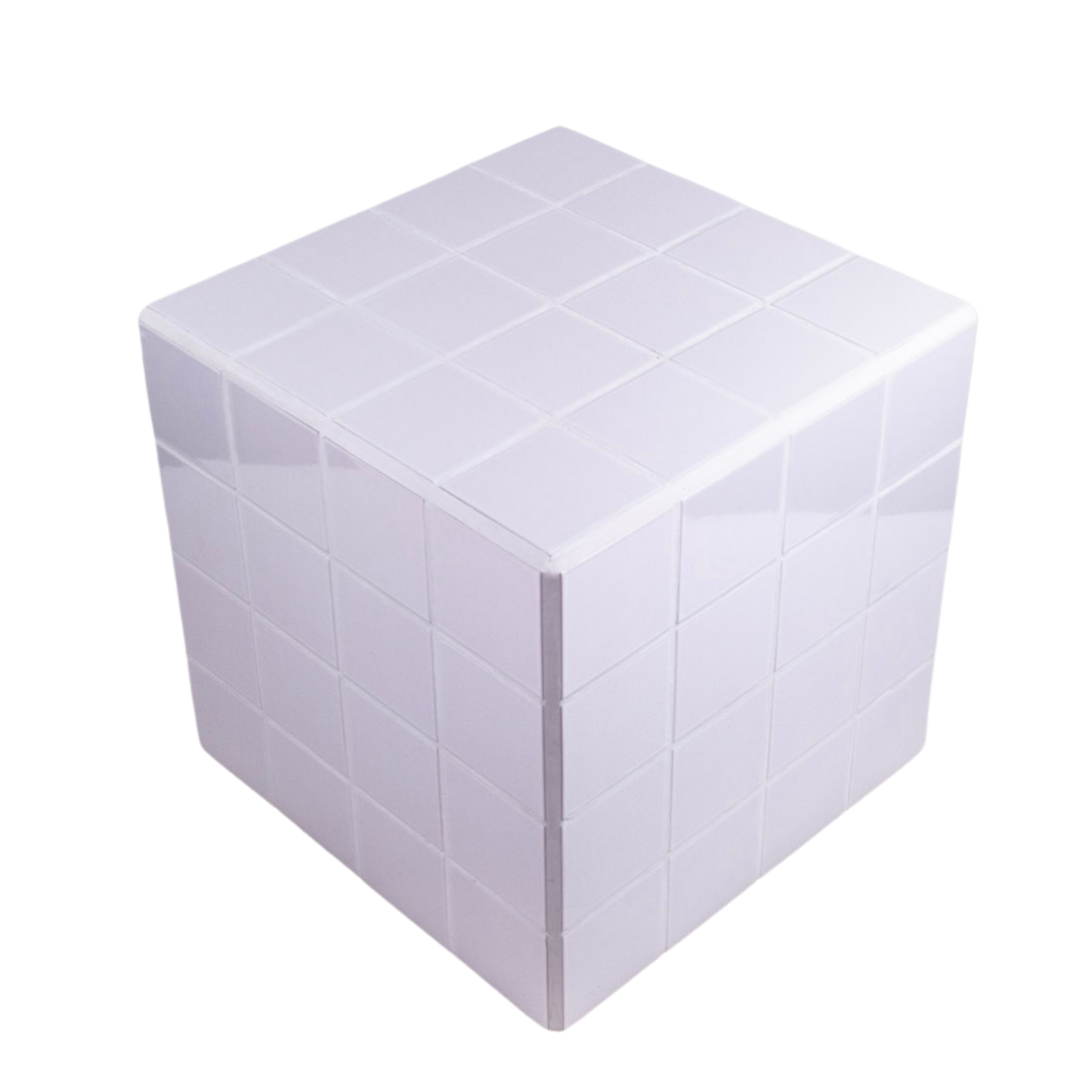 UBIK 40 - Cube céramique blanc brillant