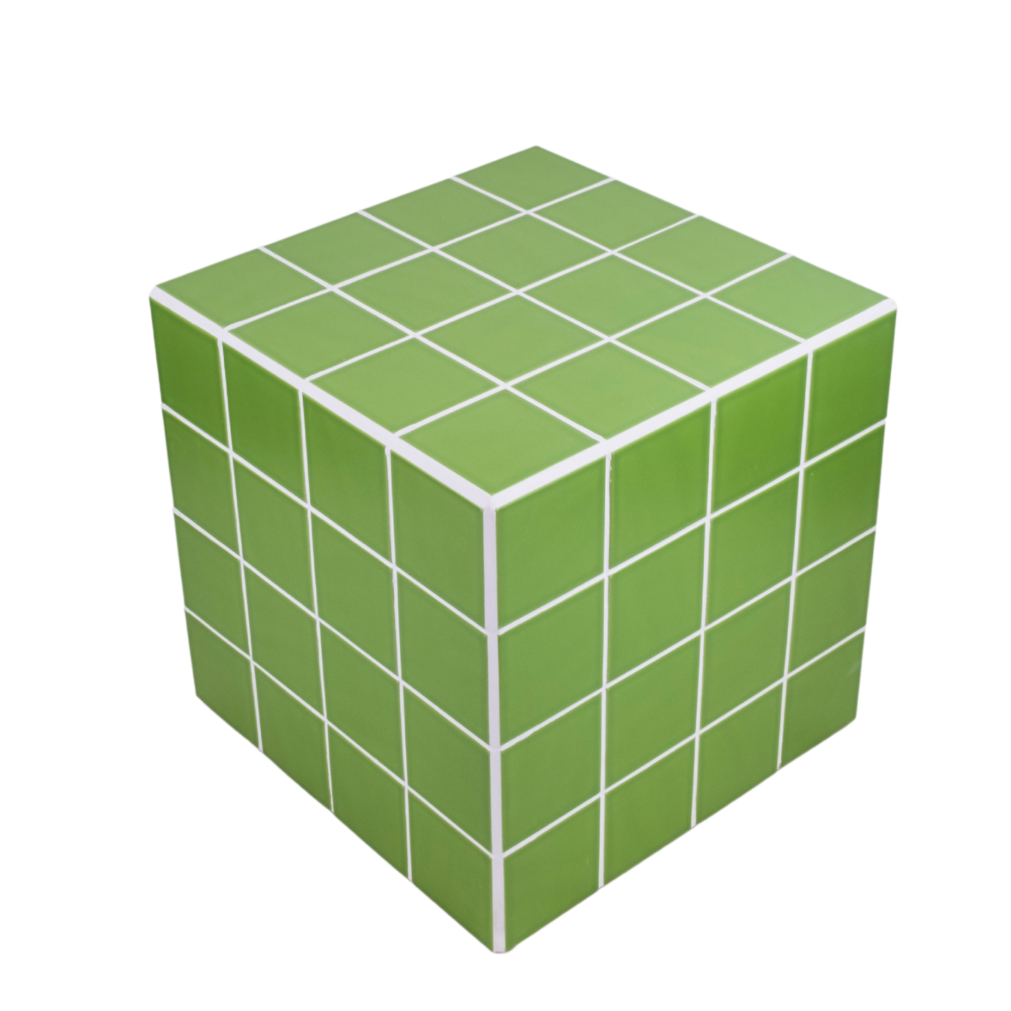 UBIK 40 - Cube céramique eco-responsable vert mat